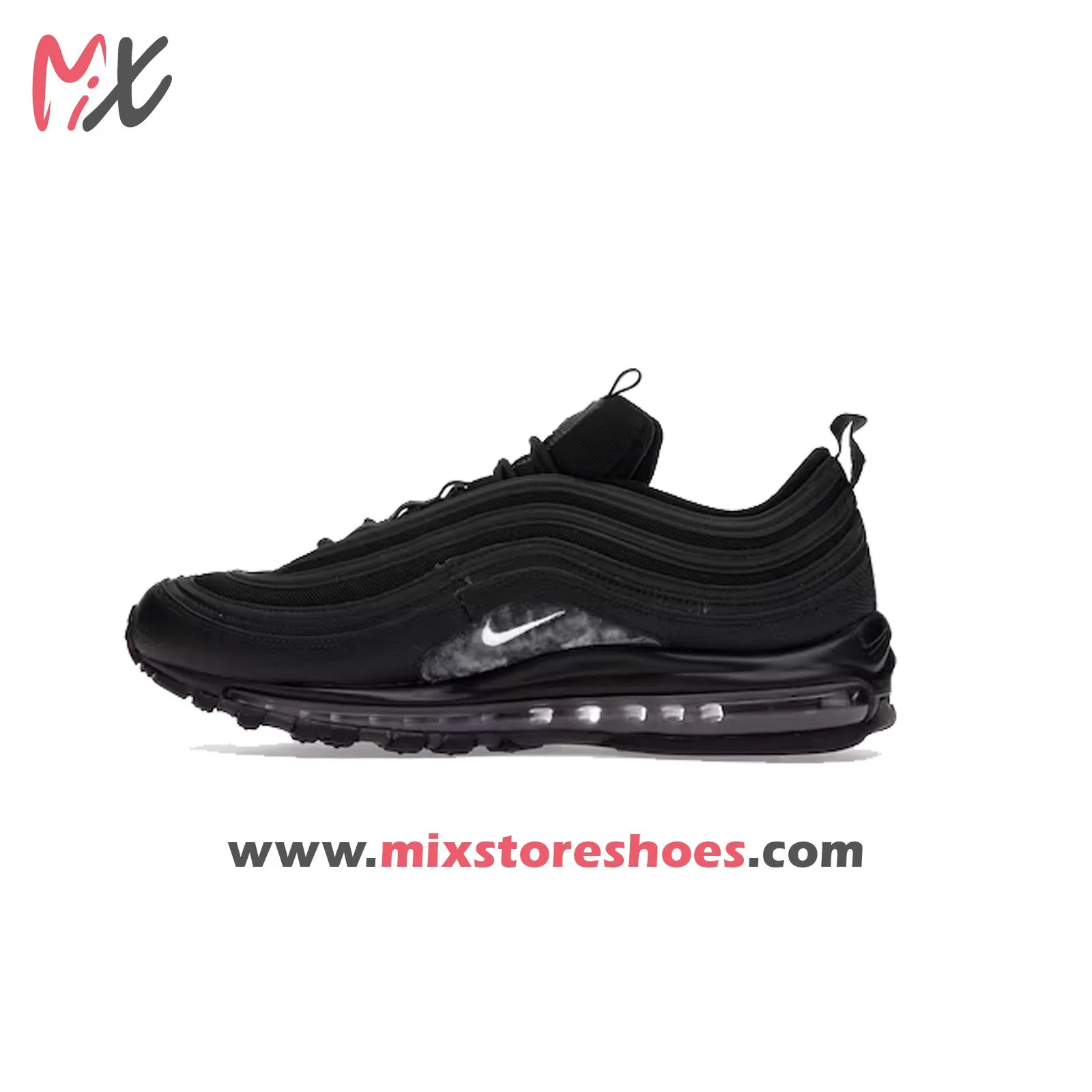 left 46.jpg Nike AIR MAX 97 BLACK TERRY CLOTH-left